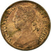 Coin, Great Britain, Victoria, Farthing, 1881, EF(40-45), Bronze, KM:753