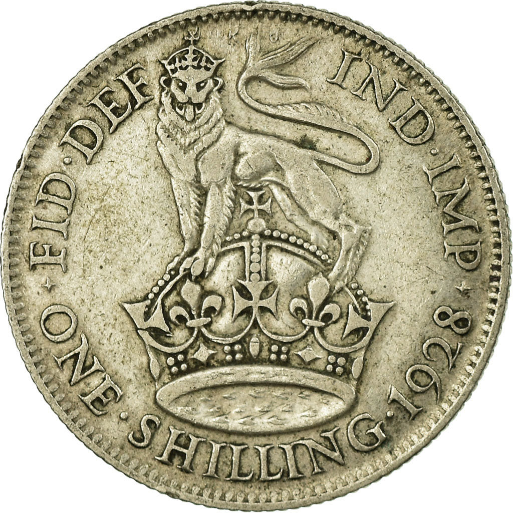 Coin, Great Britain, George V, Shilling, 1928, VF(30-35), Silver, KM:833