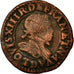 Moneta, Francia, Louis XIII, Double tournois, buste enfantin au col fraisé