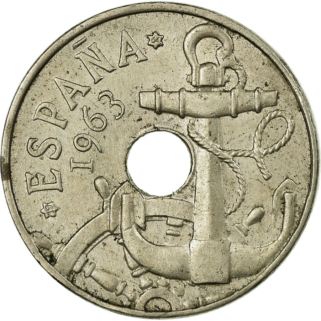 Moneda, España, Francisco Franco, caudillo, 50 Centimos, 1964, MBC, Cobre -
