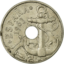 Moneda, España, Francisco Franco, caudillo, 50 Centimos, 1964, MBC, Cobre -
