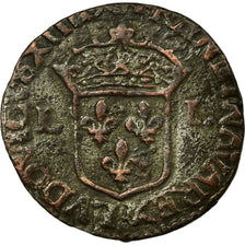 Monnaie, France, Louis XIII, Douzain, Douzain, 1628, La Rochelle, TB+, Billon