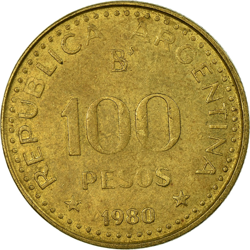 Monnaie, Argentine, 100 Pesos, 1980, TTB, Aluminum-Bronze, KM:85