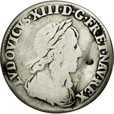 Münze, Frankreich, Louis XIII, 1/12 Écu, 2e poinçon de Warin, buste drapé et