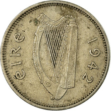 Moneta, REPUBBLICA D’IRLANDA, 3 Pence, 1942, BB, Rame-nichel, KM:12a