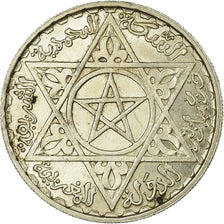Coin, Morocco, Mohammed V, 200 Francs, 1953, Paris, AU(55-58), Silver, KM:53