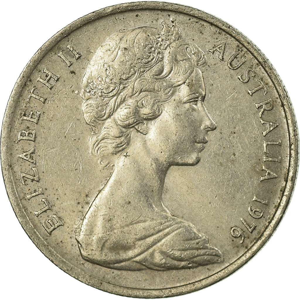 Moneta, Australia, Elizabeth II, 5 Cents, 1976, EF(40-45), Miedź-Nikiel, KM:64