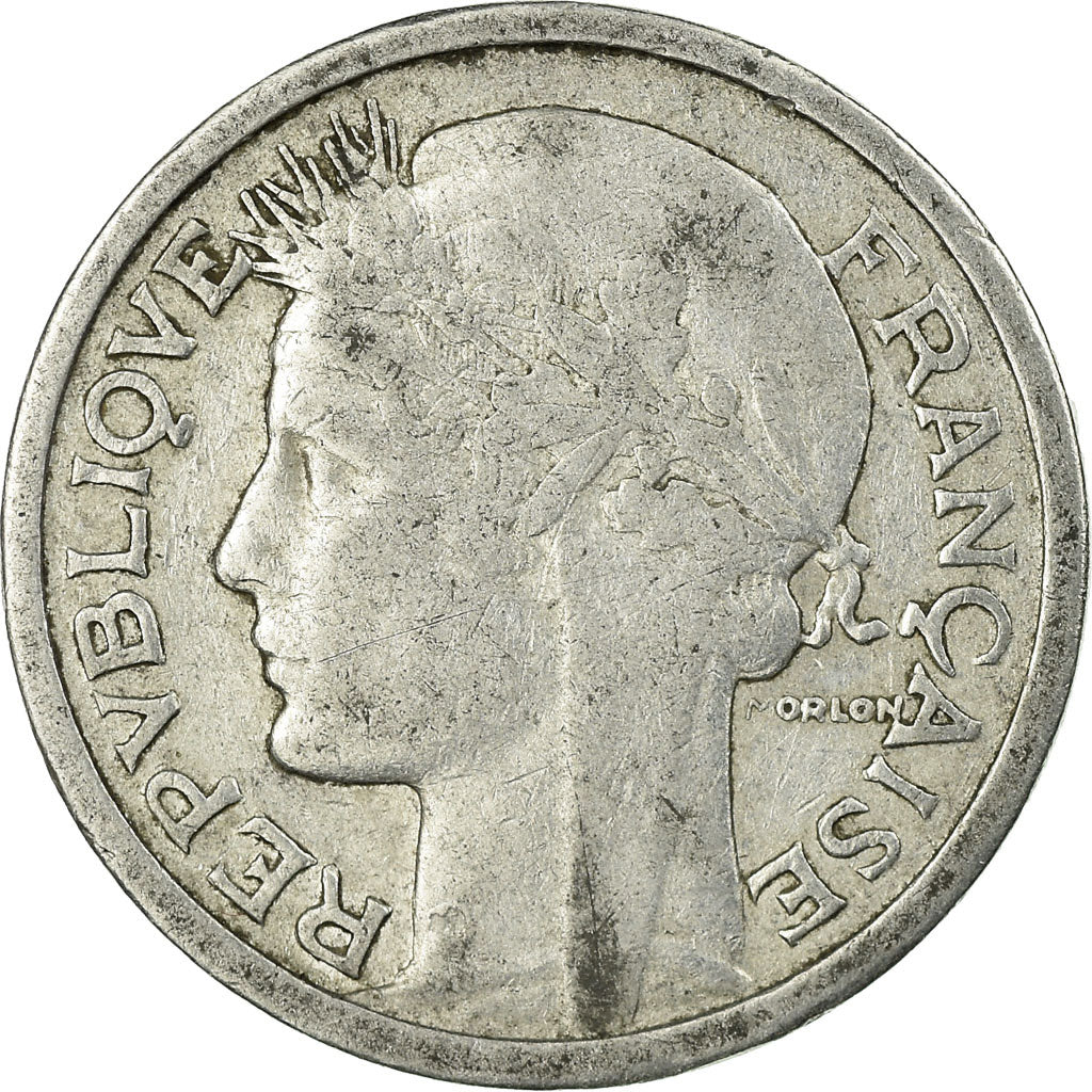 Münze, Frankreich, Morlon, Franc, 1945, Beaumont - Le Roger, SS, Aluminium