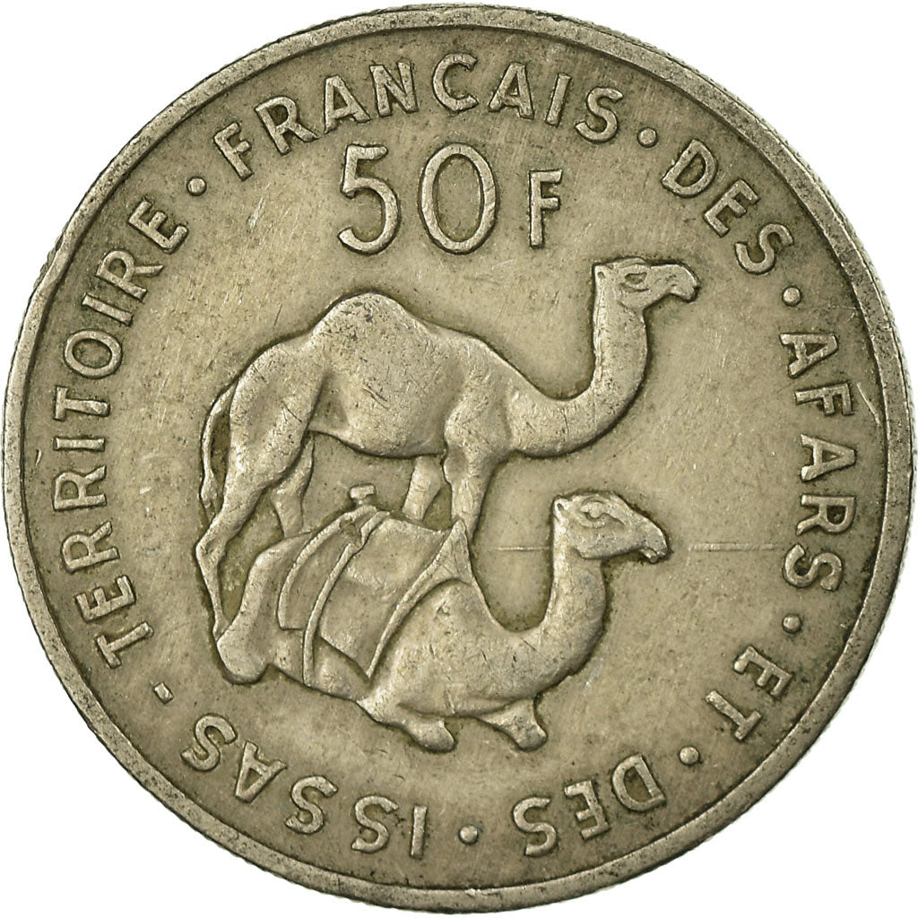 Monnaie, FRENCH AFARS & ISSAS, 50 Francs, 1970, Paris, TTB, Copper-nickel, KM:18