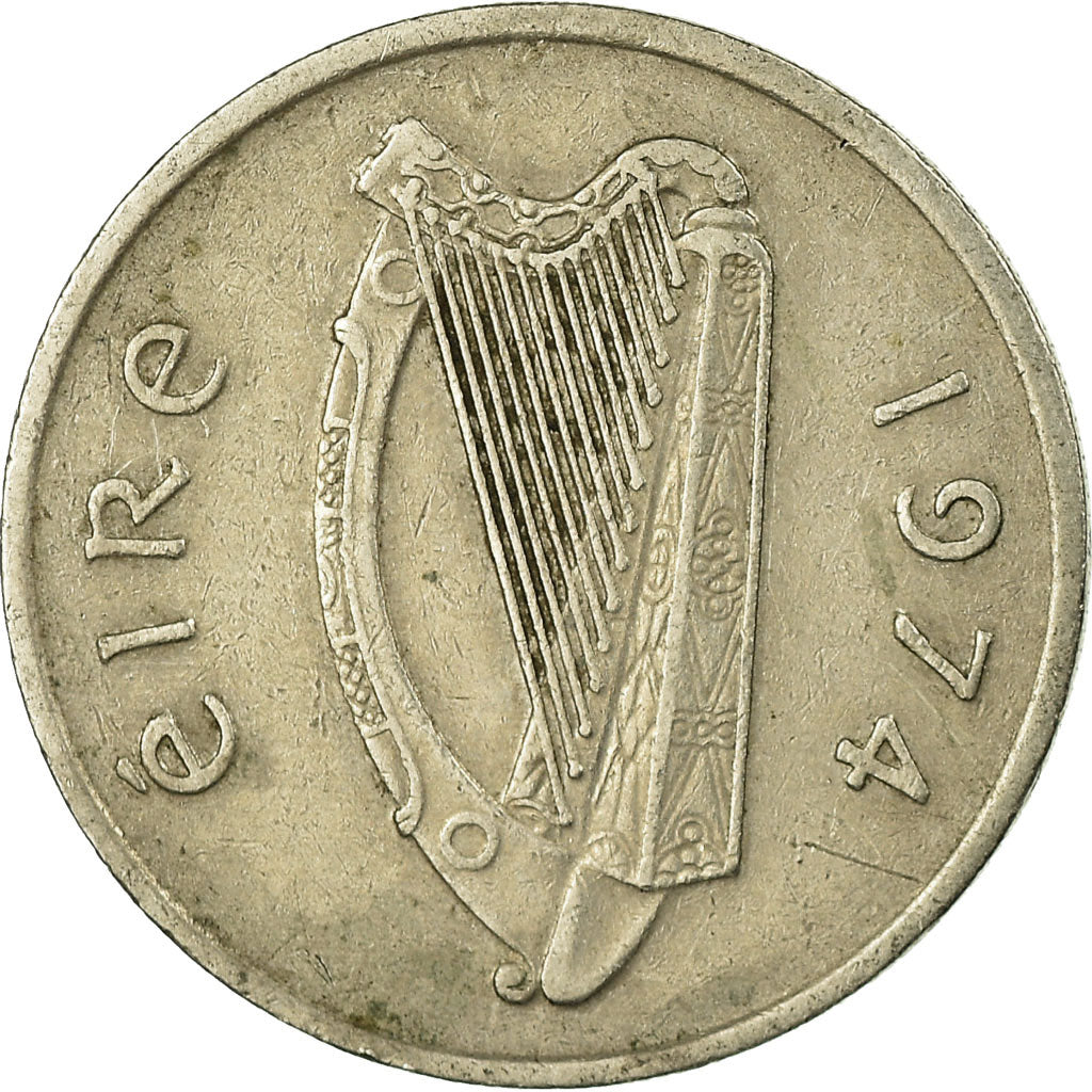 Coin, IRELAND REPUBLIC, 5 Pence, 1974, EF(40-45), Copper-nickel, KM:22