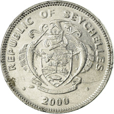 Monnaie, Seychelles, 25 Cents, 2000, South Africa Mint, TTB, Stainless Steel