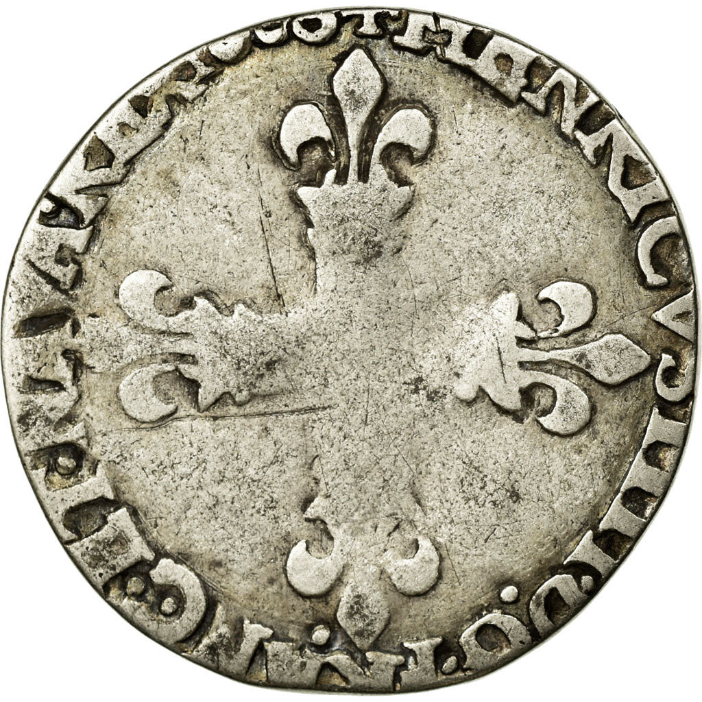 Munten, Frankrijk, 1/4 Ecu, 1604, Nantes, ZG+, Zilver, Duplessy:1224