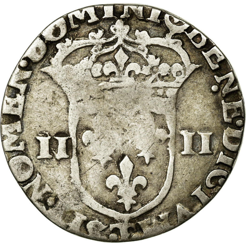 Munten, Frankrijk, 1/4 Ecu, 1604, Nantes, ZG+, Zilver, Duplessy:1224