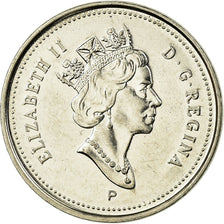 Coin, Canada, Elizabeth II, 5 Cents, 2001, Royal Canadian Mint, Ottawa