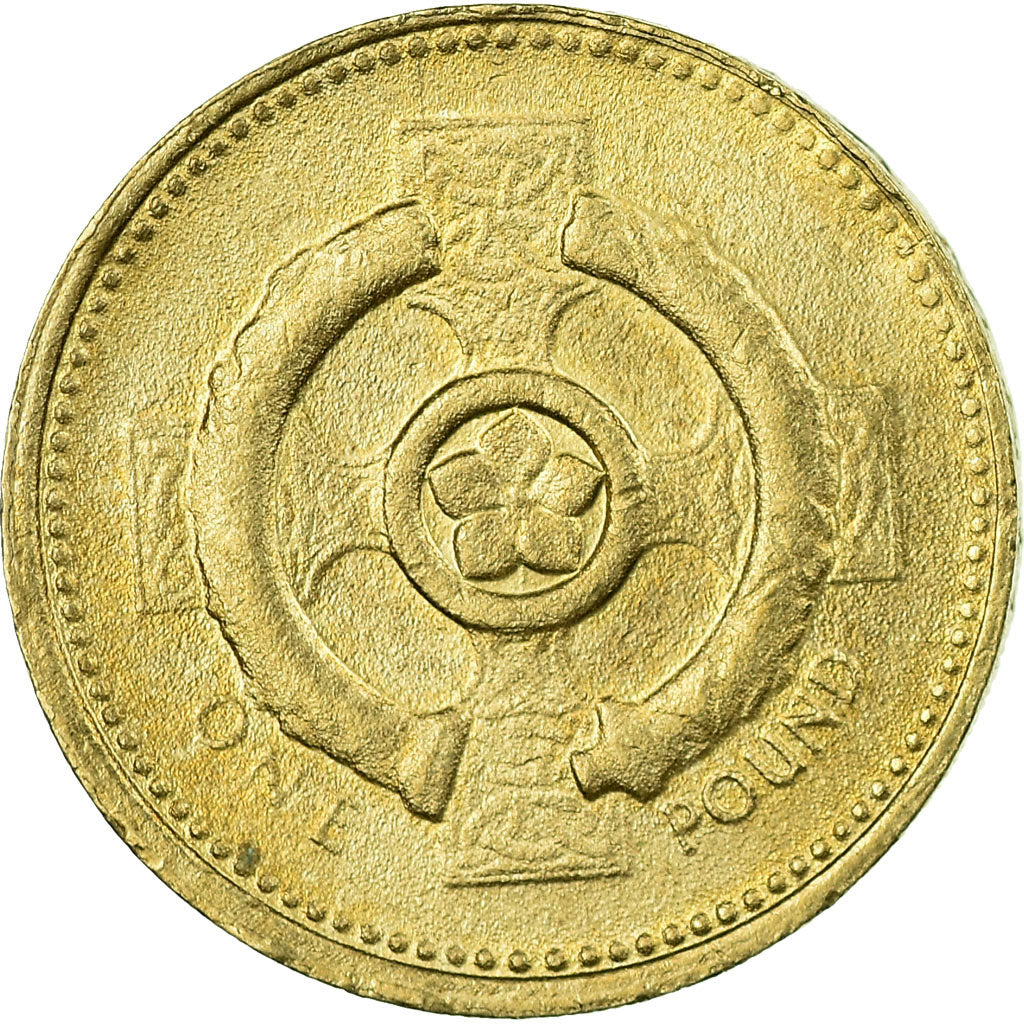 Coin, Great Britain, Elizabeth II, Pound, 2001, British Royal Mint, EF(40-45)