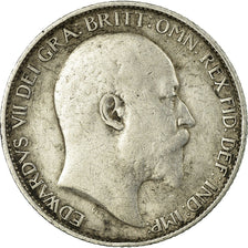 Moneda, Gran Bretaña, Edward VII, 6 Pence, 1907, BC+, Plata, KM:799