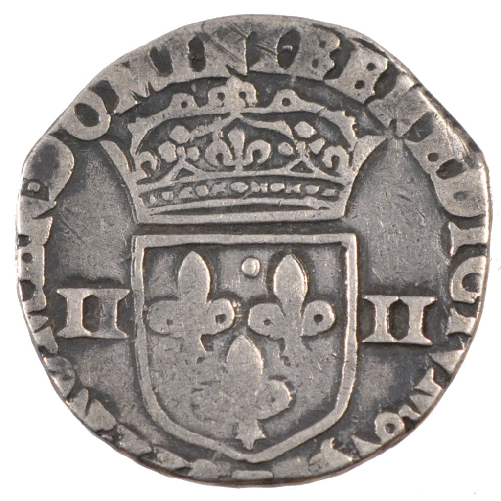 FRANCE, 1/4 Ecu, 1601, VG(8-10), Silver, Duplessy #1224, 7.31