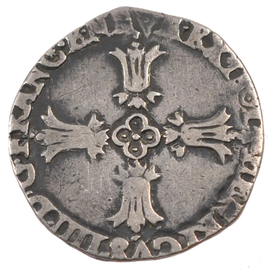 FRANCE, 1/4 Ecu, 1601, VG(8-10), Silver, Duplessy #1224, 7.31