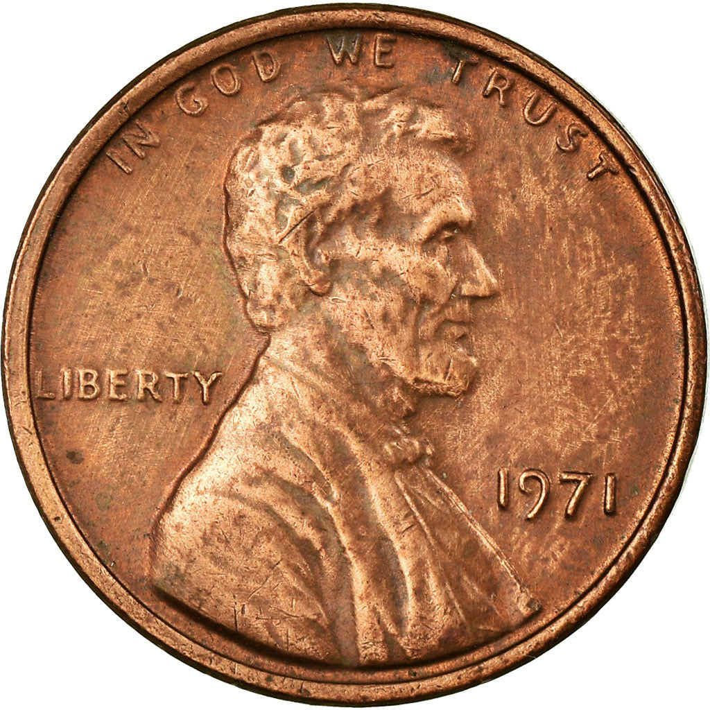 Moneta, Stati Uniti, Lincoln Cent, Cent, 1971, U.S. Mint, Philadelphia, BB