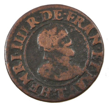FRANCE, Double tournois, buste enfantin au col fraisé, Double Tournois, 1610, N.