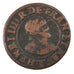 FRANCE, Double tournois, buste enfantin au col fraisé, Double Tournois, 1610, N.