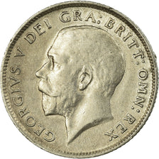 Coin, Great Britain, George V, 6 Pence, 1916, EF(40-45), Silver, KM:815