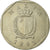 Moneta, Malta, 50 Cents, 1991, BB, Rame-nichel, KM:98