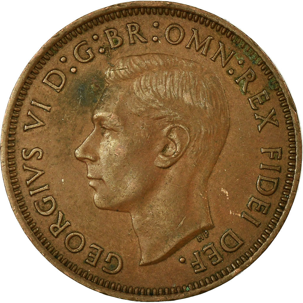 Coin, Australia, George VI, 1/2 Penny, 1951, EF(40-45), Bronze, KM:42