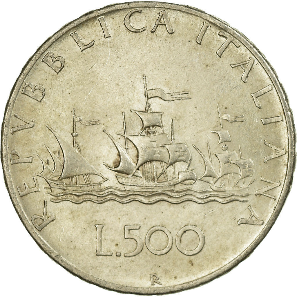 Coin, Italy, 500 Lire, 1958, Rome, EF(40-45), Silver, KM:98