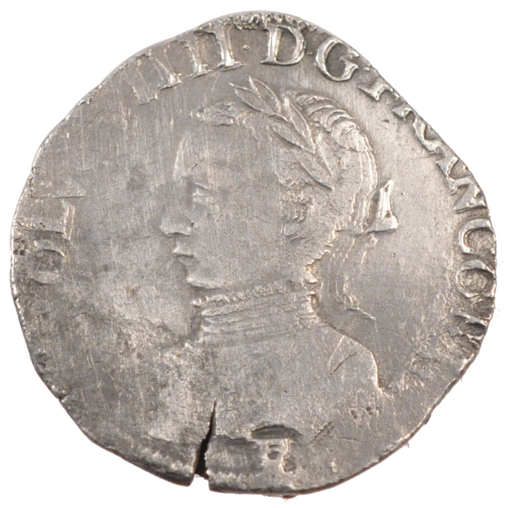 FRANCE, Demi Teston, 1567, Angers, VF(20-25), Silver, Duplessy #1064, 4.62