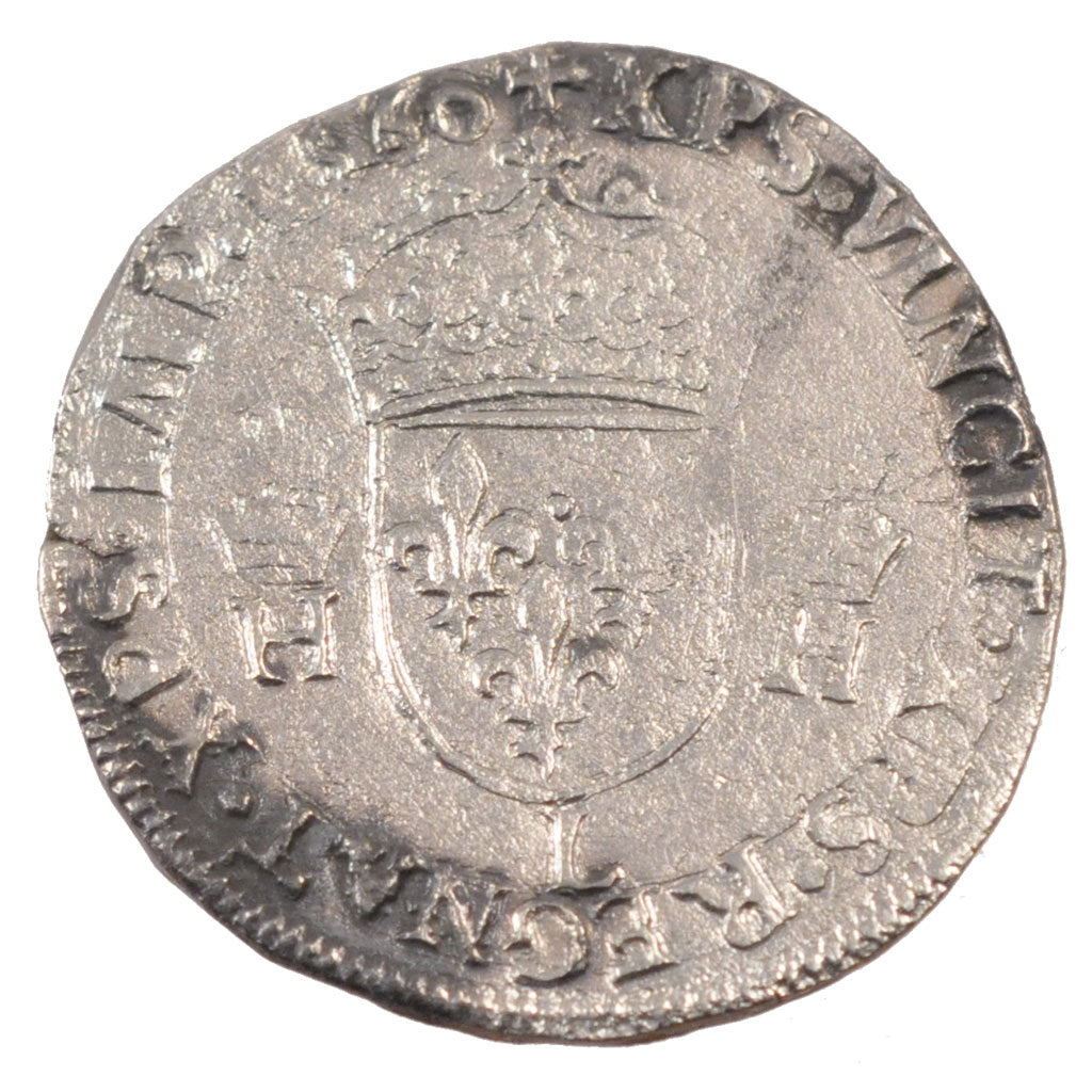 FRANCE, Teston, 1560, Bayonne, VF(30-35), Silver, Duplessy #1033, 8.13