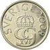 Moneta, Svezia, Carl XVI Gustaf, 5 Kronor, 2008, BB, Nichel ricoperto in