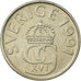 Moneda, Suecia, Carl XVI Gustaf, 5 Kronor, 1991, MBC, Cobre - níquel, KM:853