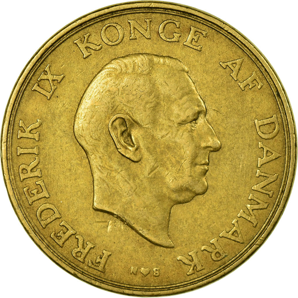 Coin, Denmark, Frederik IX, 2 Kroner, 1953, Copenhagen, EF(40-45)