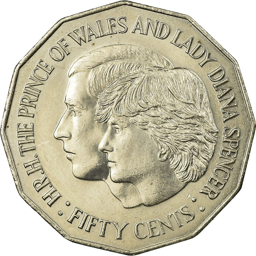 Coin, Australia, Elizabeth II, 50 Cents, 1981, EF(40-45), Copper-nickel, KM:72
