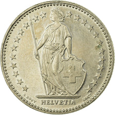 Coin, Switzerland, 2 Francs, 1996, Bern, EF(40-45), Copper-nickel, KM:21a.3