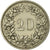 Monnaie, Suisse, 20 Rappen, 1909, Bern, TTB, Nickel, KM:29