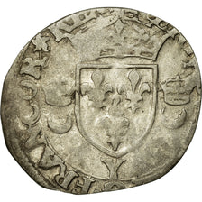 Monnaie, France, Douzain aux croissants, 1551, Bourges, B+, Billon, Duplessy:997