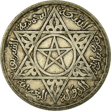 Coin, Morocco, Mohammed V, 100 Francs, 1953, Paris, EF(40-45), Silver, KM:52