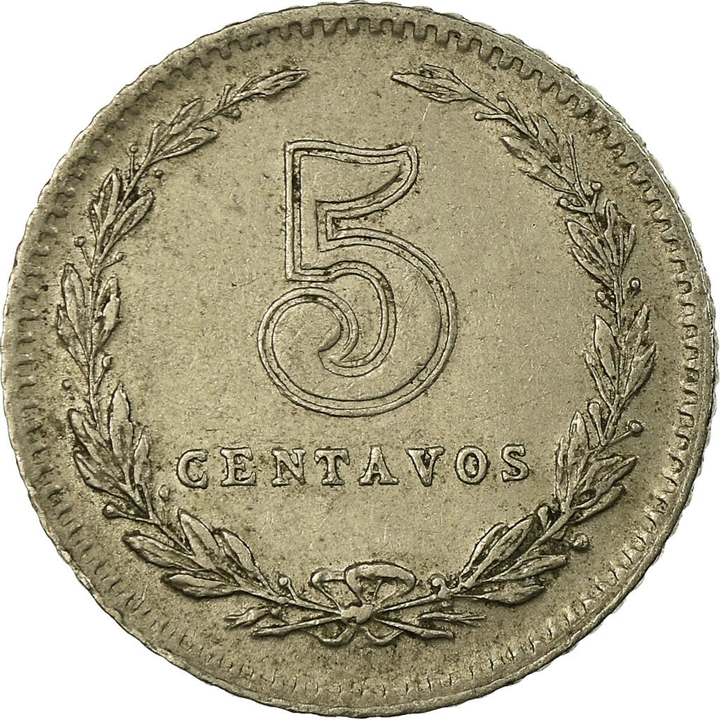 Coin, Argentina, 5 Centavos, 1937, EF(40-45), Copper-nickel, KM:34