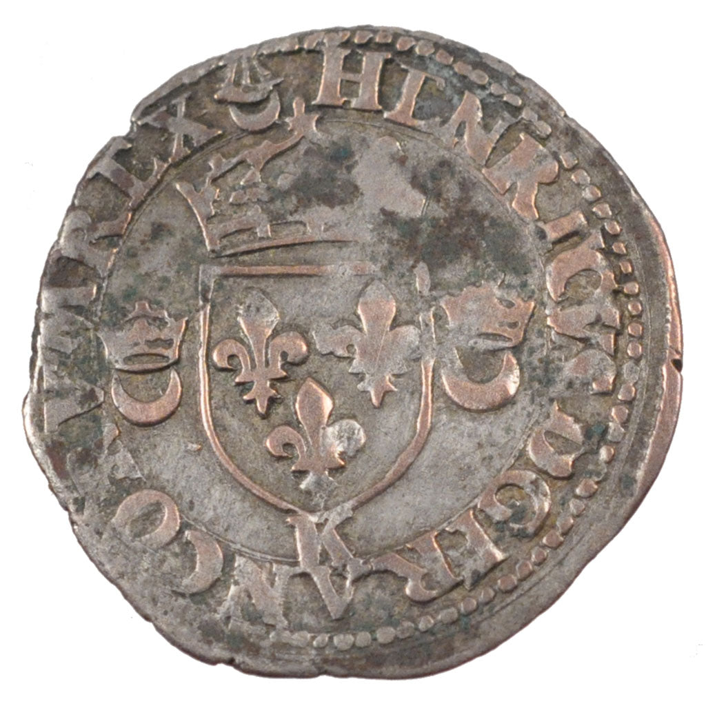FRANCE, Douzain aux croissants, 1551, Bordeaux, EF(40-45), Billon, Duplessy...