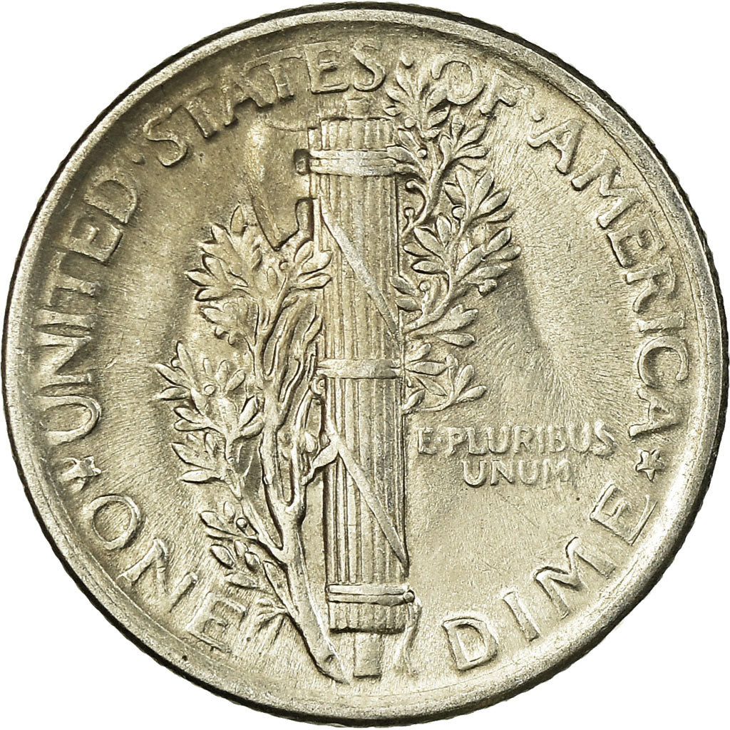 Coin, United States, Mercury Dime, Dime, 1920, U.S. Mint, Philadelphia