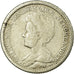 Monnaie, Pays-Bas, Wilhelmina I, 25 Cents, 1912, TB+, Argent, KM:146