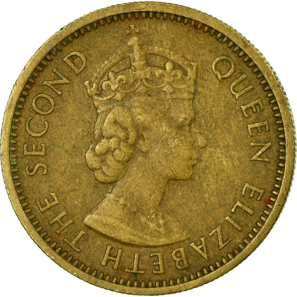 Moeda, Estados das Caraíbas Orientais, Elizabeth II, 5 Cents, 1955, VF(30-35)