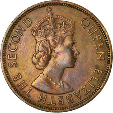 Moneda, Estados del Caribe Oriental , Elizabeth II, Cent, 1955, MBC, Bronce