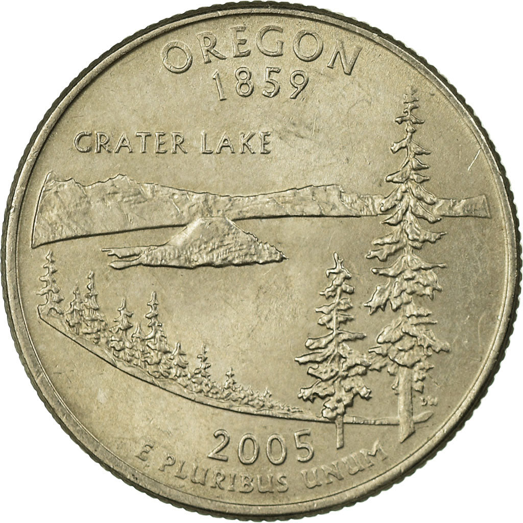 Coin, United States, Oregon, Quarter, 2005, U.S. Mint, Philadelphia, EF(40-45)