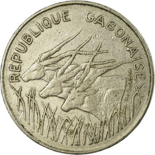 Coin, Gabon, 100 Francs, 1971, Paris, EF(40-45), Nickel, KM:12