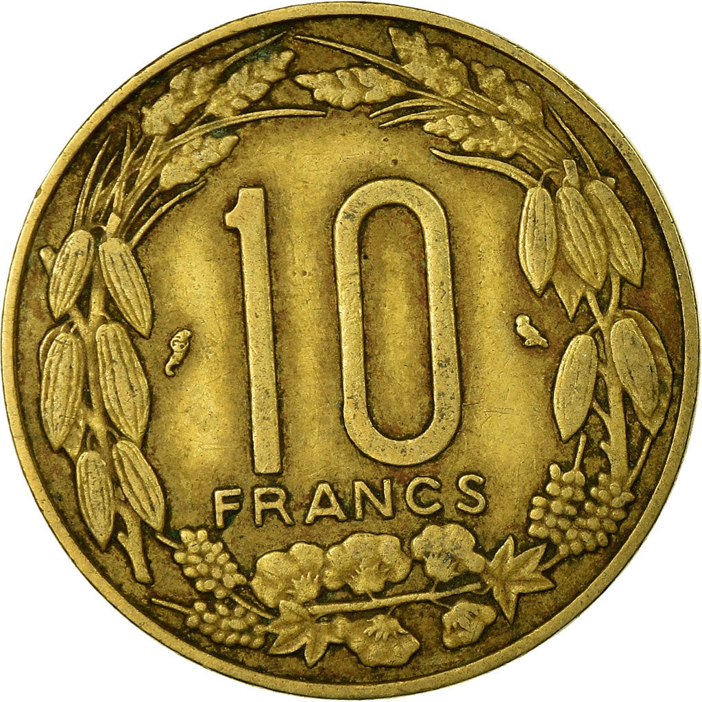 Coin, EQUATORIAL AFRICAN STATES, 10 Francs, 1967, Paris, EF(40-45)