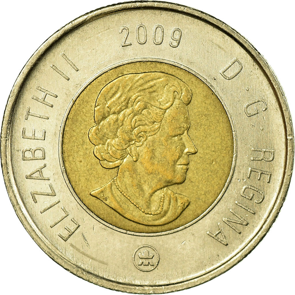 Coin, Canada, Elizabeth II, 2 Dollars, 2009, Royal Canadian Mint, Winnipeg