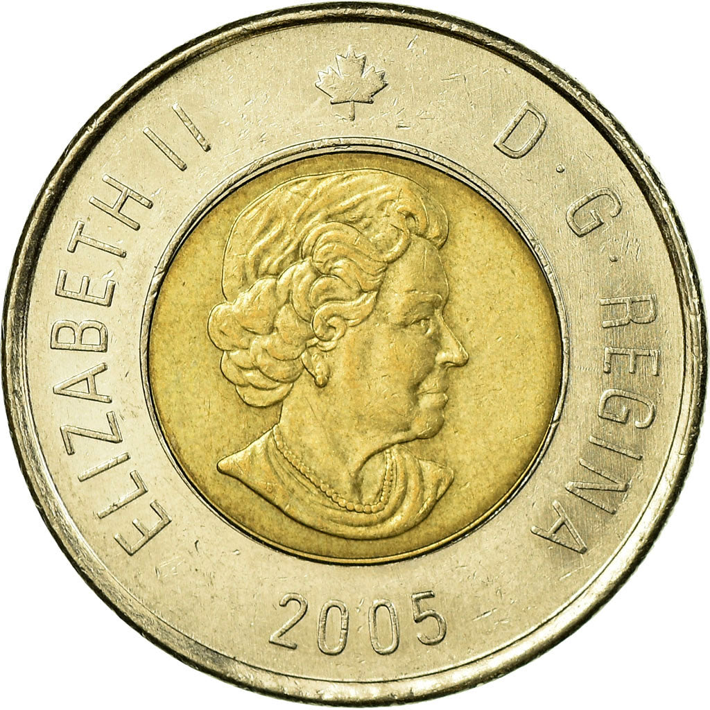 Moneda, Canadá, Elizabeth II, 2 Dollars, 2005, Royal Canadian Mint, MBC